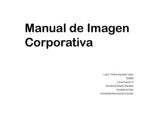 Manual de I magen Corporativa