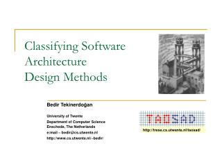 Classifying Software Architecture Design Methods