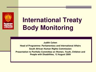 International Treaty Body Monitoring