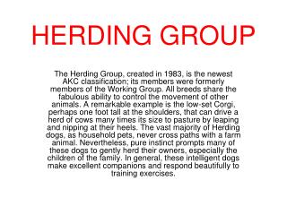 HERDING GROUP