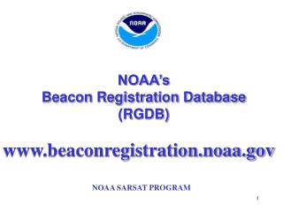 NOAA’s Beacon Registration Database (RGDB)
