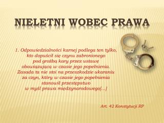 NIELETNI WOBEC PRAWA