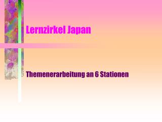 Lernzirkel Japan