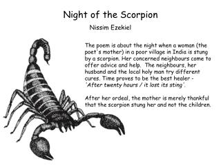 Night of the Scorpion Nissim Ezekiel