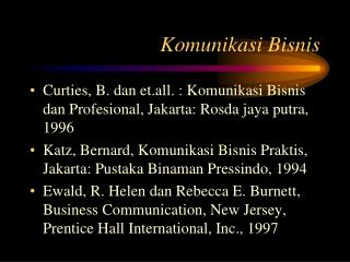 Komunikasi Bisnis