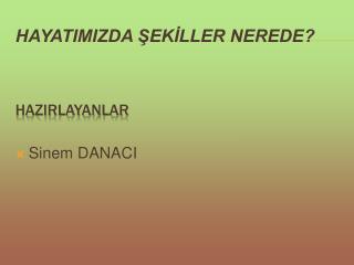 HAZIRLAYANLAR