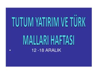 12 -18 ARALIK