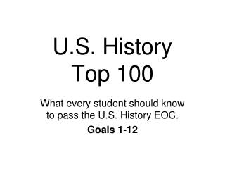 U.S. History Top 100