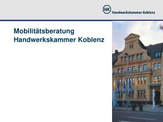 Mobilitätsberatung Handwerkskammer Koblenz