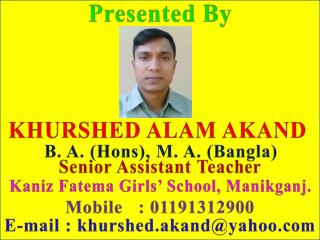 KHURSHED ALAM AKAND