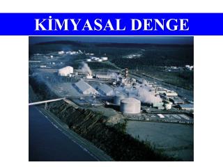 KİMYASAL DENGE