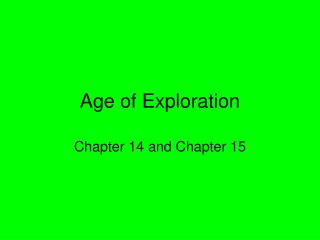 Age of Exploration