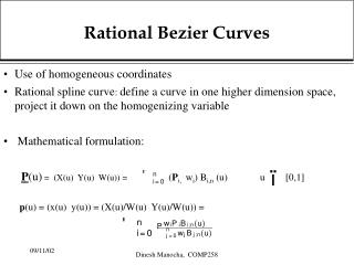 Rational Bezier Curves