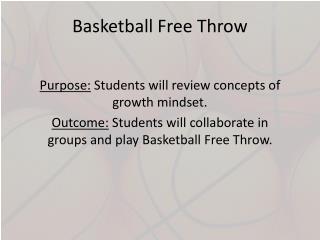 Basketball Free Throw
