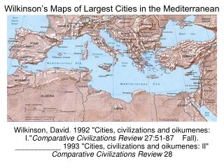 Wilkinson’s Maps of Largest Cities in the Mediterranean