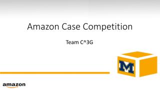 Amazon Case Competition