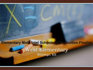 West Elementary Wamego, KS