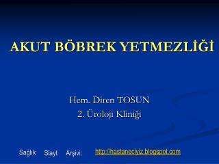 AKUT BÖBREK YETMEZLİĞİ