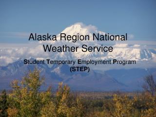 Alaska Region National Weather Service