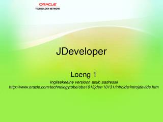 JDeveloper