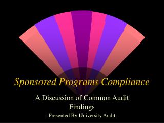 Sponsored Programs Compliance