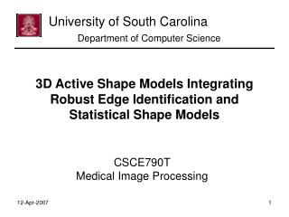 CSCE790T Medical Image Processing