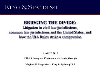 April 17, 2012 ATLAS Inaugural Conference -- Atlanta, Georgia