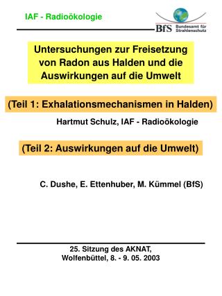 25. Sitzung des AKNAT, Wolfenbüttel, 8. - 9. 05. 2003