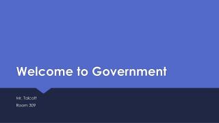 Welcome to Government