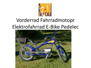 Vorderrad Fahrradmotopr Elektrofahrrad E-Bike Pedelec