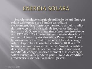 ENERGIA SOLAR Ă
