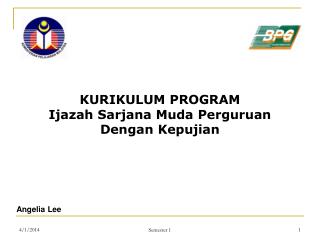 Ppt Kurikulum Program Ijazah Sarjana Muda Perguruan Dengan Kepujian Powerpoint Presentation Id 554432