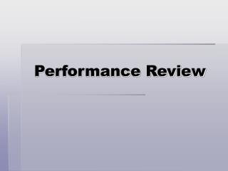 Performance Review