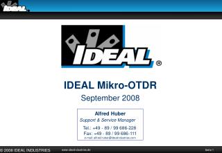 IDEAL Mikro-OTDR September 2008
