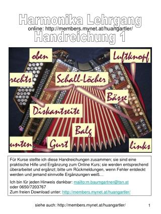 Harmonika Lehrgang Handreichung 1