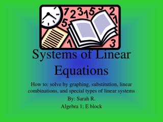 PPT - Systems of Linear Equations PowerPoint Presentation, free ...