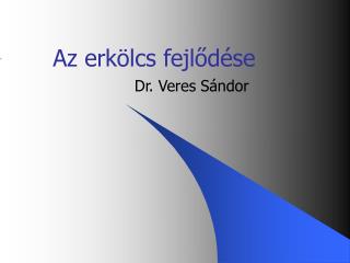 Az erkölcs fejlődése
