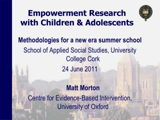 Empowerment Research with Children &amp; Adolescents