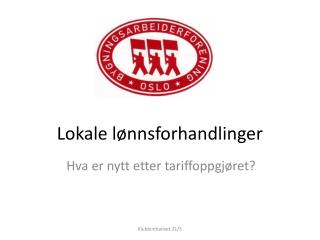 Lokale lønnsforhandlinger