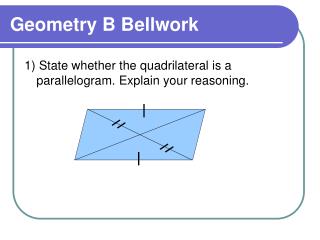 Geometry B Bellwork