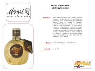 Mozart Liqueur Gold Salzburg, Rakousko