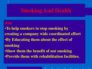 Smoking And Health