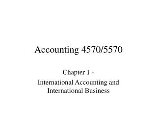 Accounting 4570/5570