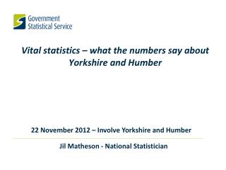 Vital statistics – what the numbers say about Yorkshire and Humber