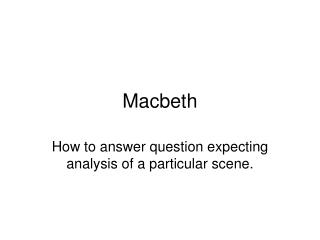 Macbeth