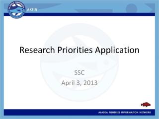 Research Priorities Application