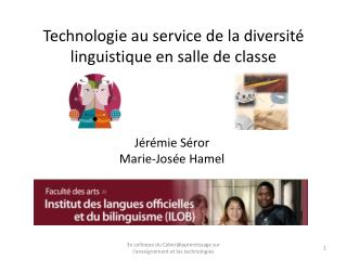 Technologie au service de la diversité linguistique en salle de classe
