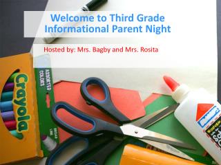 Welcome to Third Grade Informational Parent Night