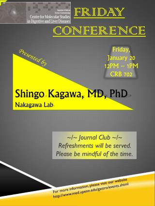 FRIDAY CONFERENCE