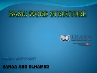 Medical terminology sanaa abd elhamed